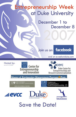 Entrepreneurship Week at Duke University