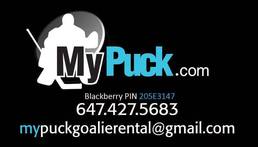 MyPuck Goalie Rental